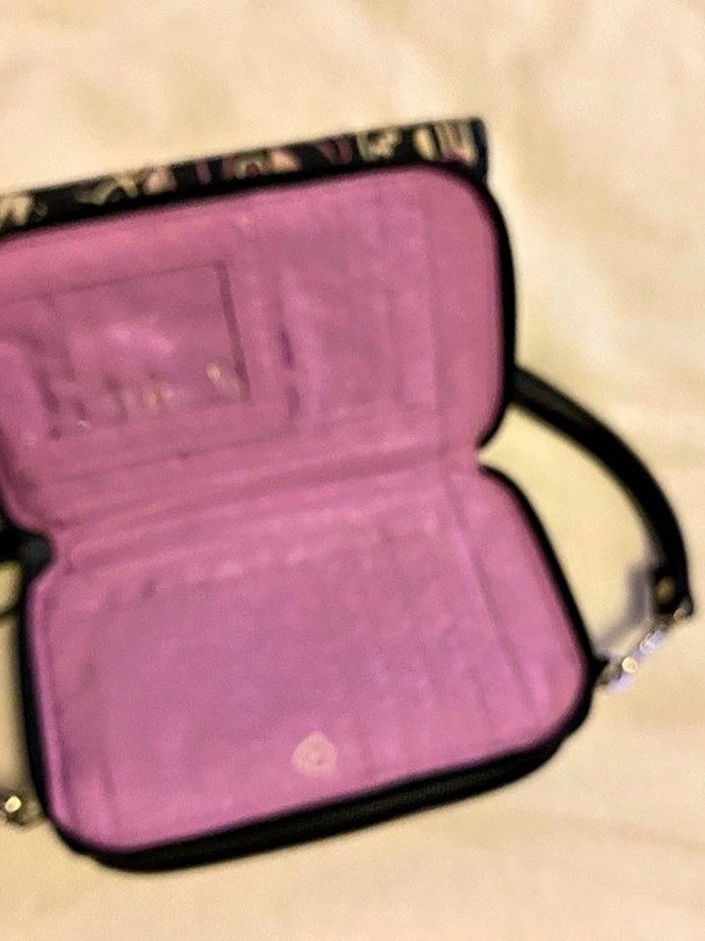 Vera Bradley Purple & Black Crossbody Bag